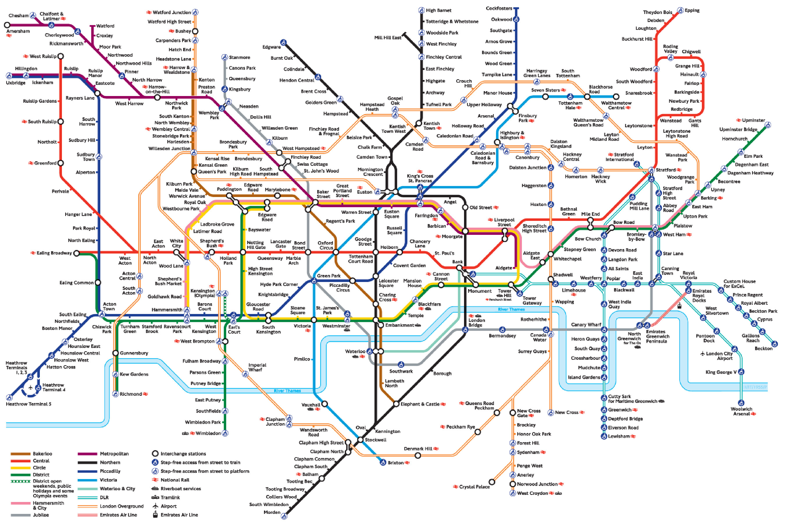 London Tube Map and Zones 2015 Chameleon Web Services