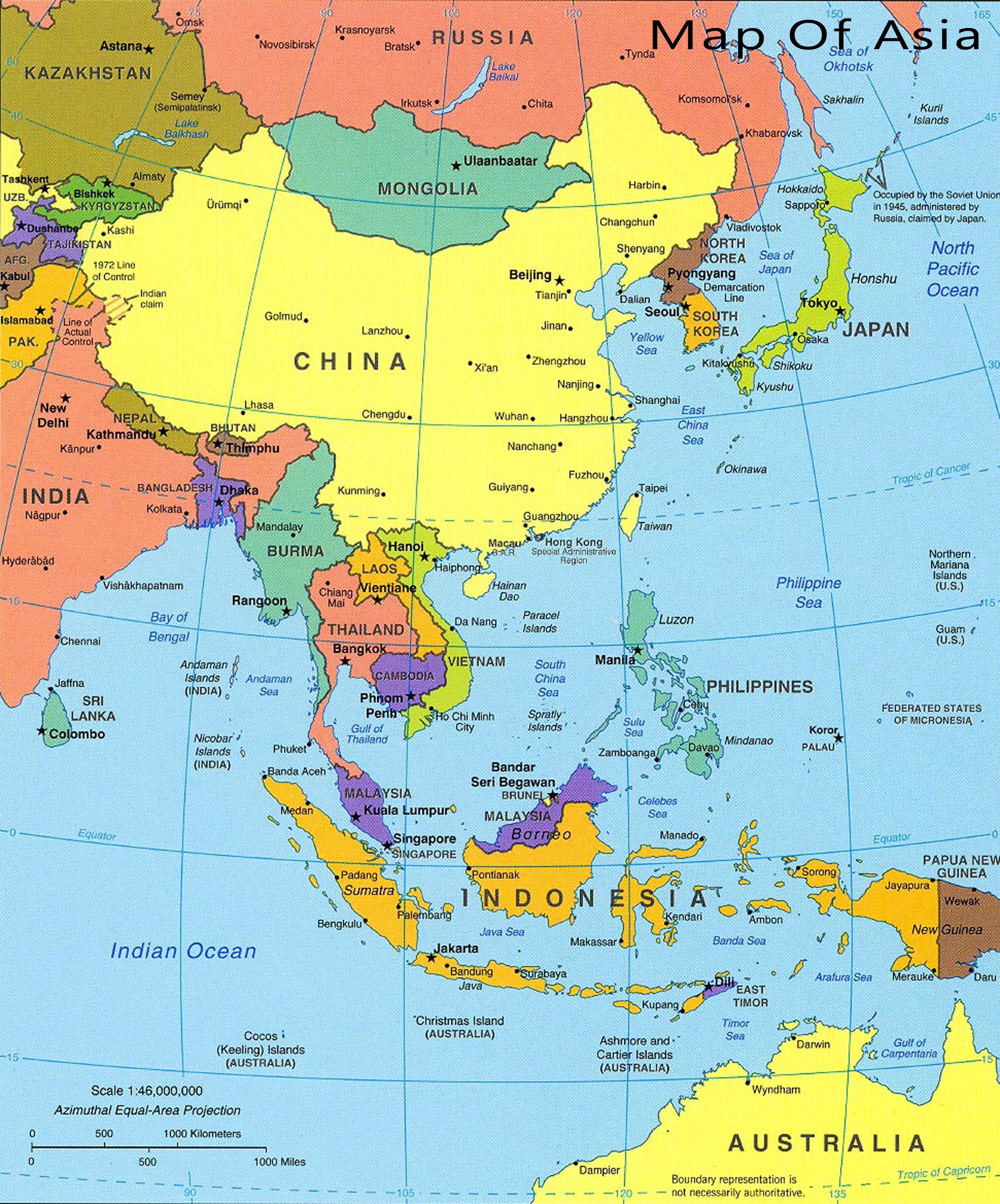 Map Of Asia